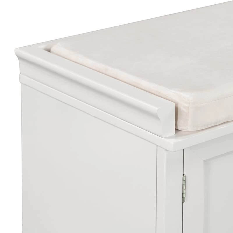 Storage Bench with 2 Drawers and 2 Cabinets