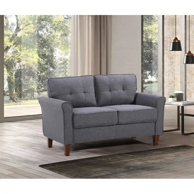 Kouchouk 54.5 Linen Flared Arm Loveseat