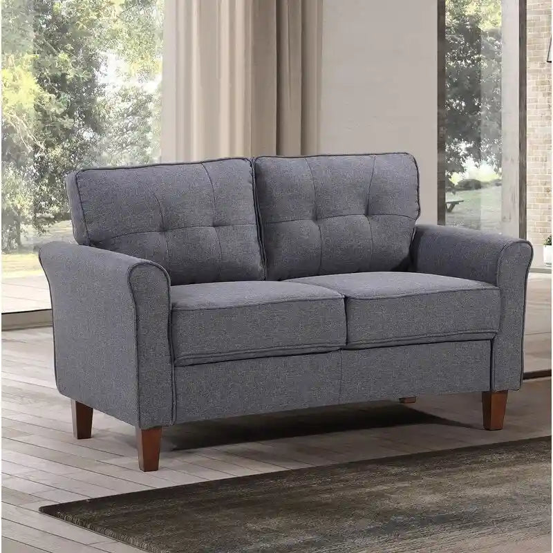 Kouchouk 54.5 Linen Flared Arm Loveseat
