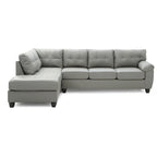Gallant 111 in. W 2-piece Faux Leather L Shape Sectional Sofa - 78L x 111W x 32H