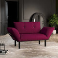 Haydar Extra-wide Modern Loveseat with Metal Legs