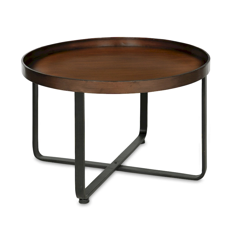 Kate and Laurel Zabel Round Modern Coffee Table - 28 Diameter