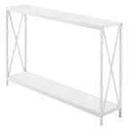 Triamine Board Cross Iron Frame Console/ Sofa Table