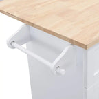 Kitchen Island Set with Drop Leaf and 2 Seatings