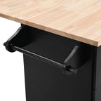 Kitchen Island Set with Drop Leaf and 2 Seatings