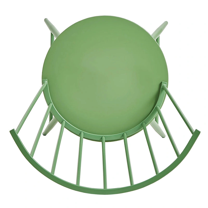 Truman High Back Metal and Wood Spindle Dining Chair (Set of 2) by iNSPIRE Q Modern