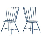 Truman High Back Metal and Wood Spindle Dining Chair (Set of 2) by iNSPIRE Q Modern