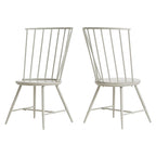 Truman High Back Metal and Wood Spindle Dining Chair (Set of 2) by iNSPIRE Q Modern