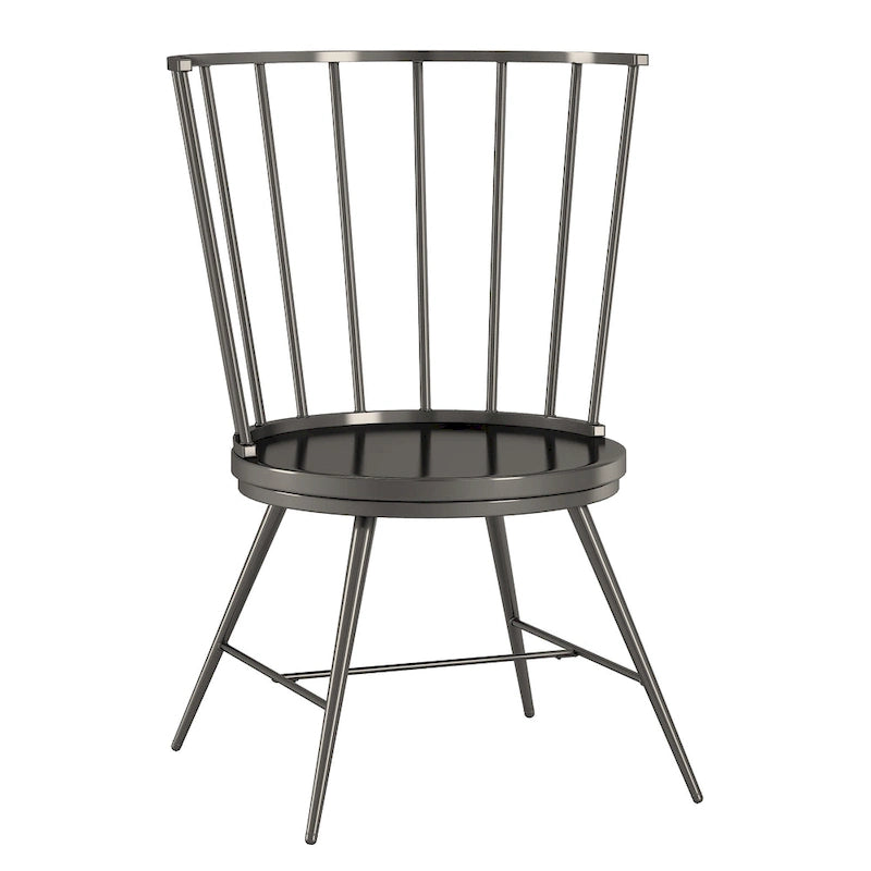 Truman High Back Metal and Wood Spindle Dining Chair (Set of 2) by iNSPIRE Q Modern