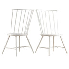 Truman High Back Metal and Wood Spindle Dining Chair (Set of 2) by iNSPIRE Q Modern