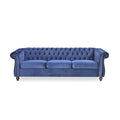 Parksley Tufted Velvet Chesterfield Sofa by Christopher Knight Home
