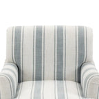 Set of 2 Traditional Upholstered Stripe Accent Chair for Living Room