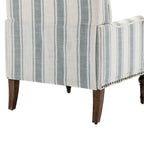 Set of 2 Traditional Upholstered Stripe Accent Chair for Living Room