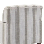 Set of 2 Traditional Upholstered Stripe Accent Chair for Living Room