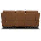 Cooper Leather Dual Power Reclining Sofa - Camel