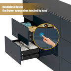 9 Drawers Chest Of Dresser Storage Tower Cabinet Bedroom Organizer with Light