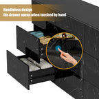 9 Drawers Chest Of Dresser Storage Tower Cabinet Bedroom Organizer with Light