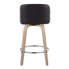 Carson Carrington Vallberga 26 Fixed-Height Counter Stool With Whitewashed Wood Base (Set of 2)