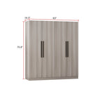 63W x 70.9H Armoire Two Cabinet With Four Doors Large