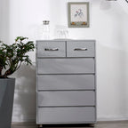 Large storage space dresser with 6 drawers for living room,bedroom