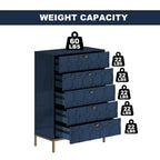 Clihome Wooden 5-Drawer Storage Chest