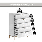 Clihome Wooden 5-Drawer Storage Chest