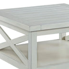 Seaside Lodge Off-White Weathered Finish Coffee Table by Homestyles