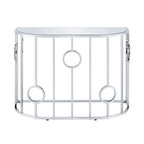 Hoop Glam Chrome 42-inch Mirror Sofa Table by Furniture of America