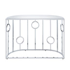 Hoop Glam Chrome 42-inch Mirror Sofa Table by Furniture of America