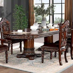 Furniture of America Abeena Traditional Cherry 120-inch Expandable Table