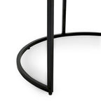 Classic Home Emma Set of 2 Nesting Tables in Natural Brown