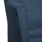 Porch & Den Kingswell Navy Chunky Textured Accent Chair