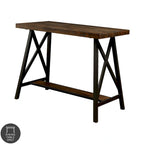 Industrial Weathered Oak 47-inch Wide Wood Top Counter Height Table by Furniture of America