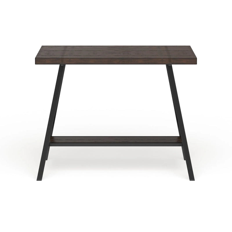 Industrial Weathered Oak 47-inch Wide Wood Top Counter Height Table by Furniture of America