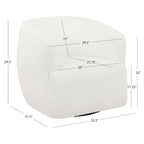 Sally White Sherpa 360-Degree Swivel Chair