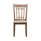 Santa Rosa Antique Honey Lattice Back Side Chair (Set of 2)