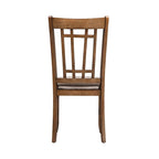 Santa Rosa Antique Honey Lattice Back Side Chair (Set of 2)