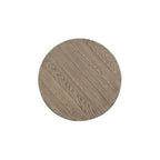 Heartland Antique White Round Pedestal Chair Side Table