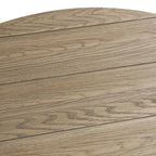 Heartland Antique White Round Pedestal Chair Side Table