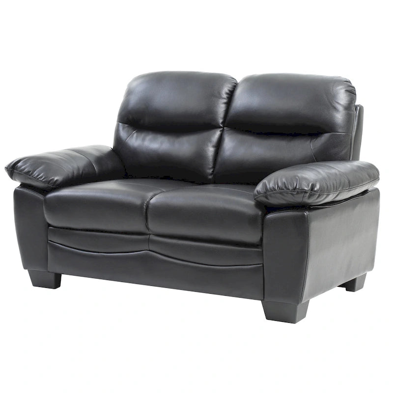 Marta Faux Leather Loveseat