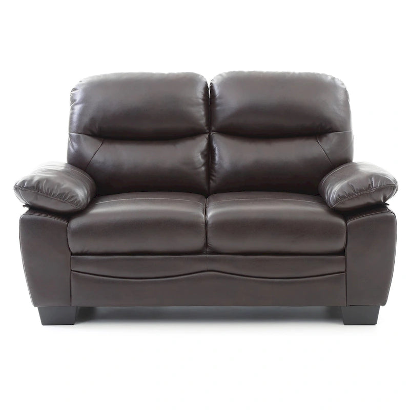 Marta Faux Leather Loveseat