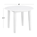 Simple Living Rollo Solid Wood Drop Leaf Dining Table