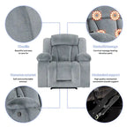 Super Comfortable Standard Size Heating and Massage Recliner Chair
