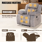 Super Comfortable Standard Size Heating and Massage Recliner Chair