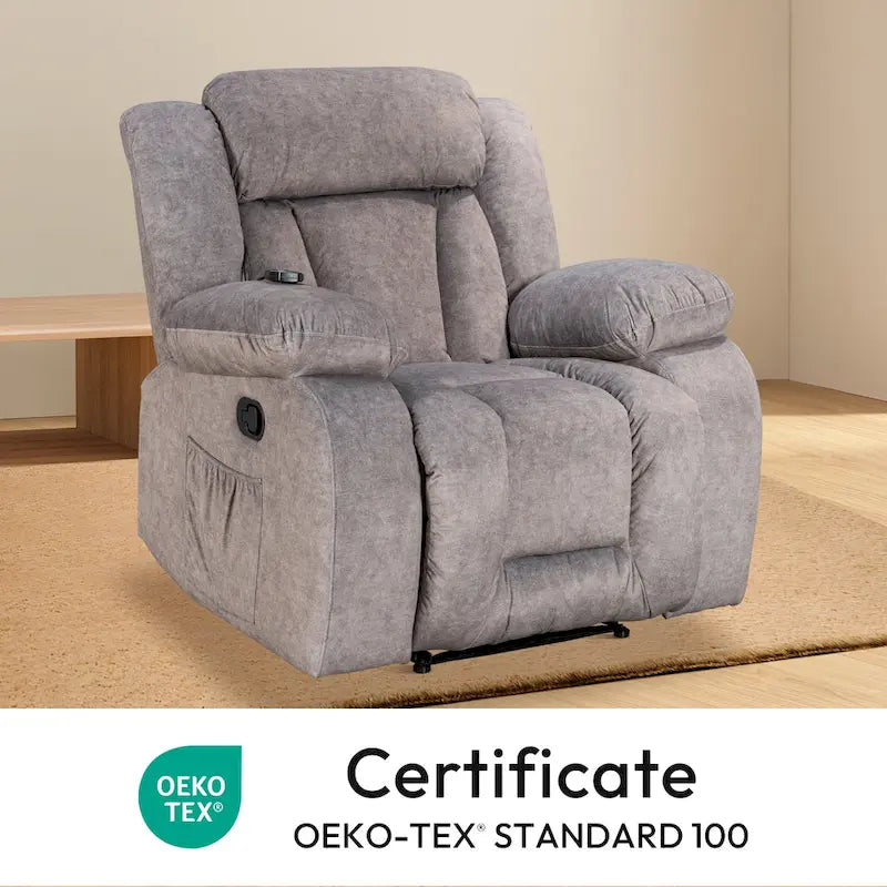 Super Comfortable Standard Size Heating and Massage Recliner Chair