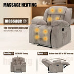 Super Comfortable Standard Size Heating and Massage Recliner Chair