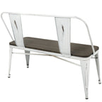 Carbon Loft Boyer Industrial Metal and Wood Dining/ Entryway Bench