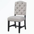 Dining Table Set with Extendable Table and 4 Upholstered Chairs