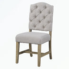 Dining Table Set with Extendable Table and 4 Upholstered Chairs