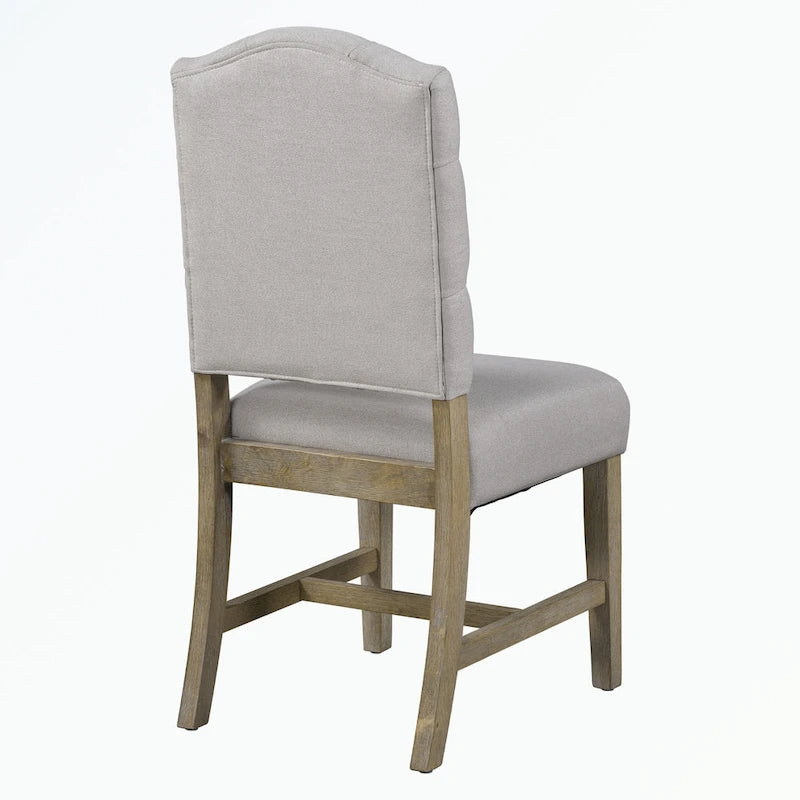 Dining Table Set with Extendable Table and 4 Upholstered Chairs